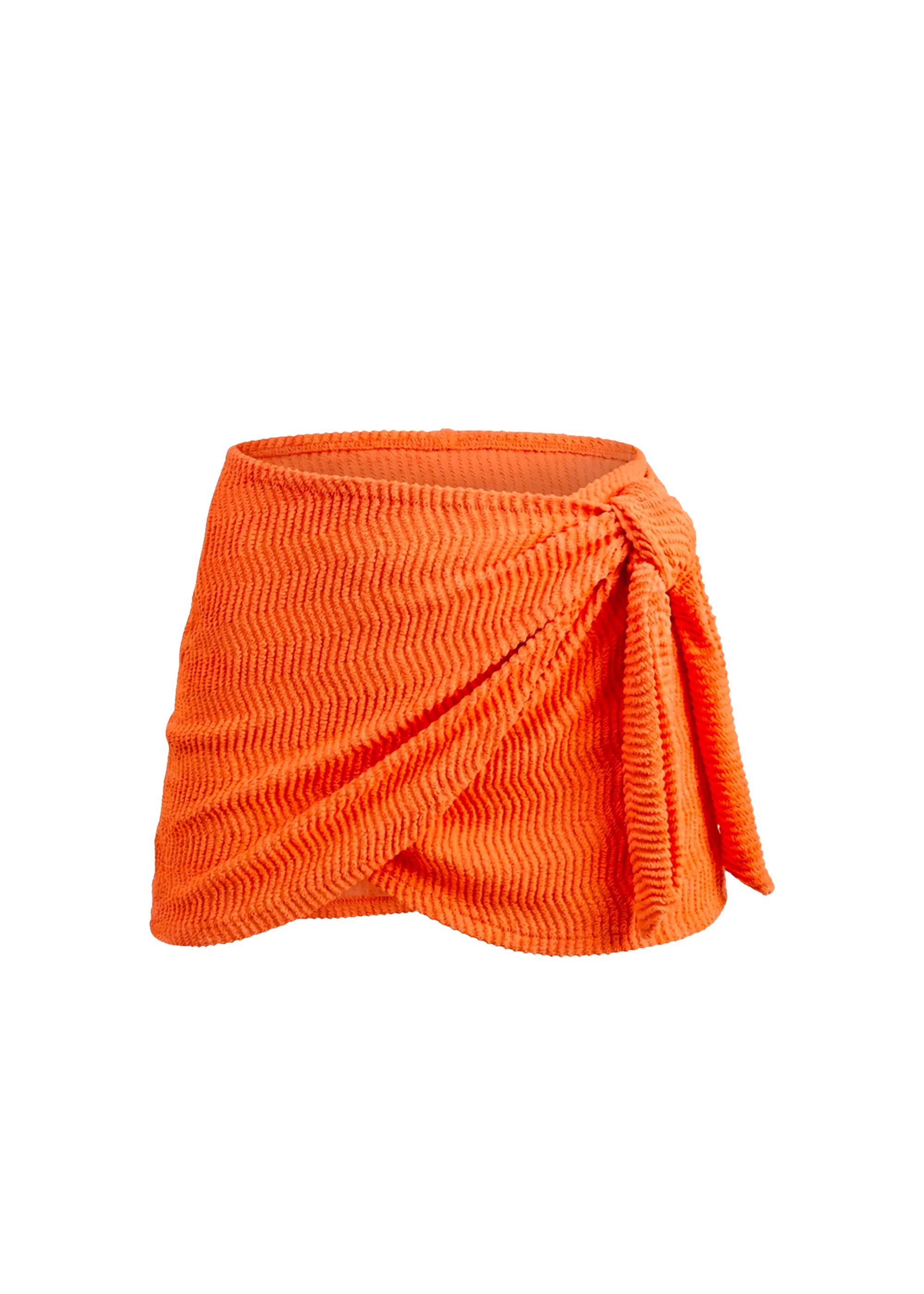 Lennox Swim Skirt Squiggle Rib Habanero sold by SOLID & STRIPED product image thumbnail 5