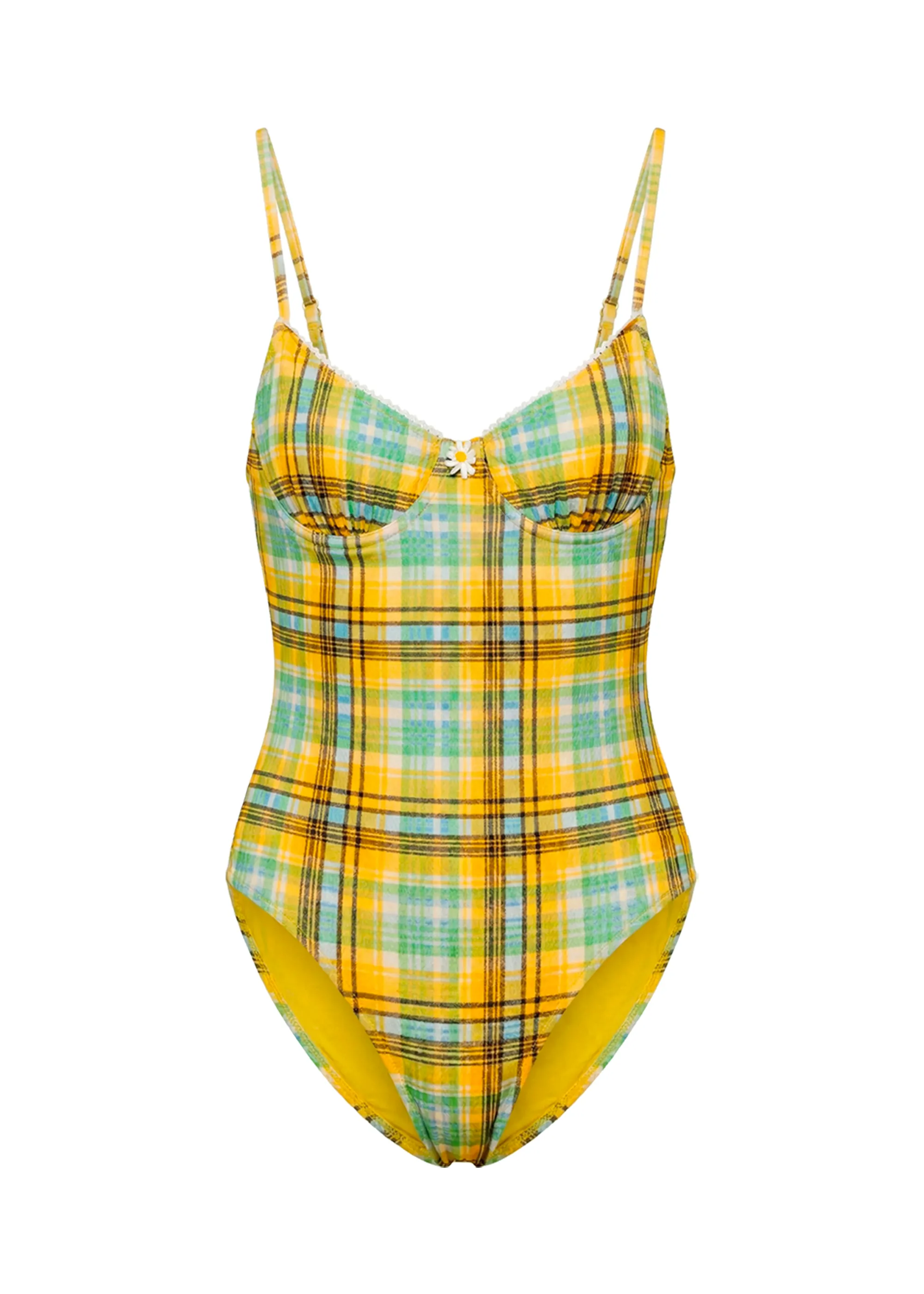 Taylor One Piece Seersucker Pineapple Plaid sold by SOLID & STRIPED product image thumbnail 5