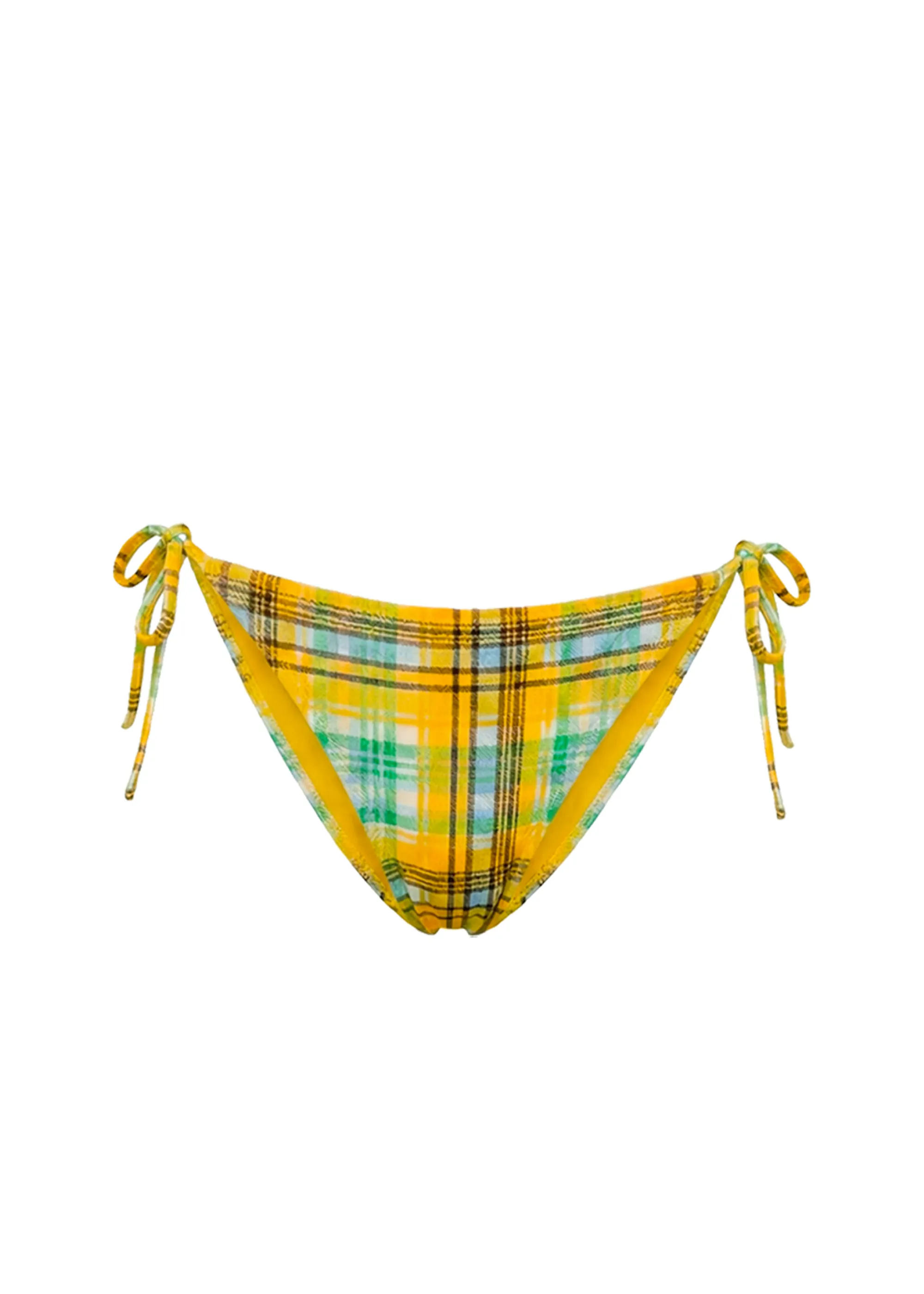 Iris Bikini Bottom Seersucker Pineapple Plaid sold by SOLID & STRIPED product image thumbnail 5