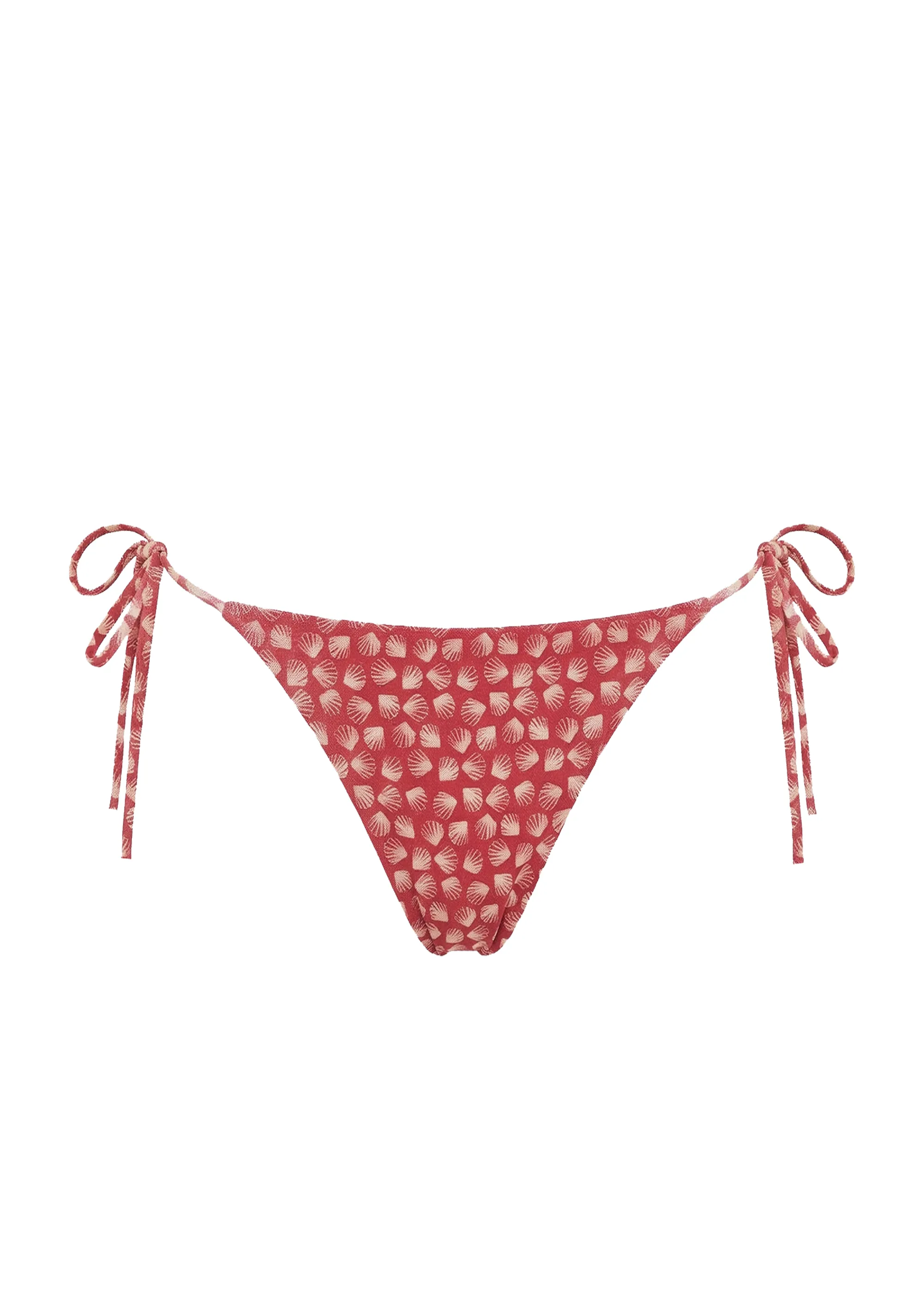 Ines Bikini Bottom Mesh Rooftop Red Shell Print sold by SOLID & STRIPED product image thumbnail 5