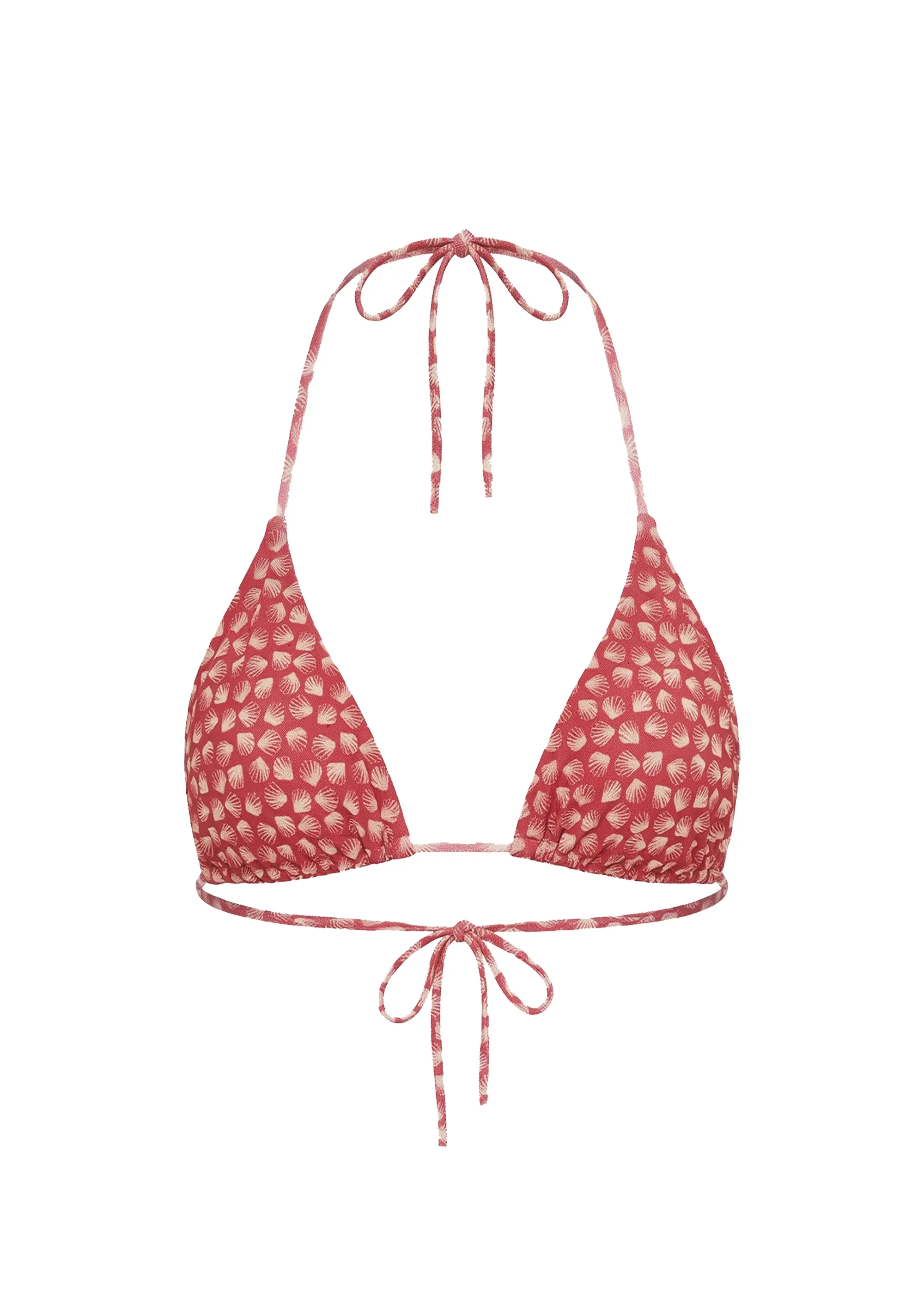 Ines Bikini Top Mesh Rooftop Red Shell Print sold by SOLID & STRIPED product image thumbnail 5