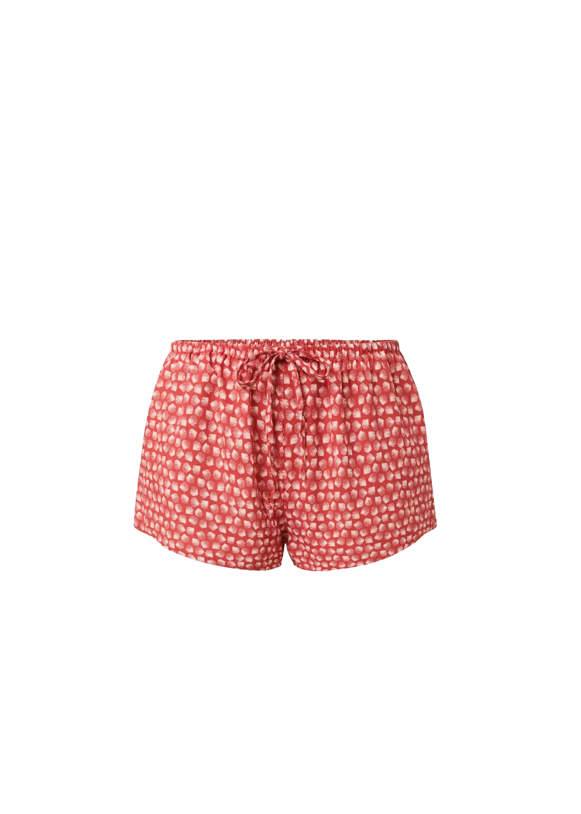 Remi Short Luxe Drape Rooftop Red Shell Print sold by SOLID & STRIPED product image thumbnail 5