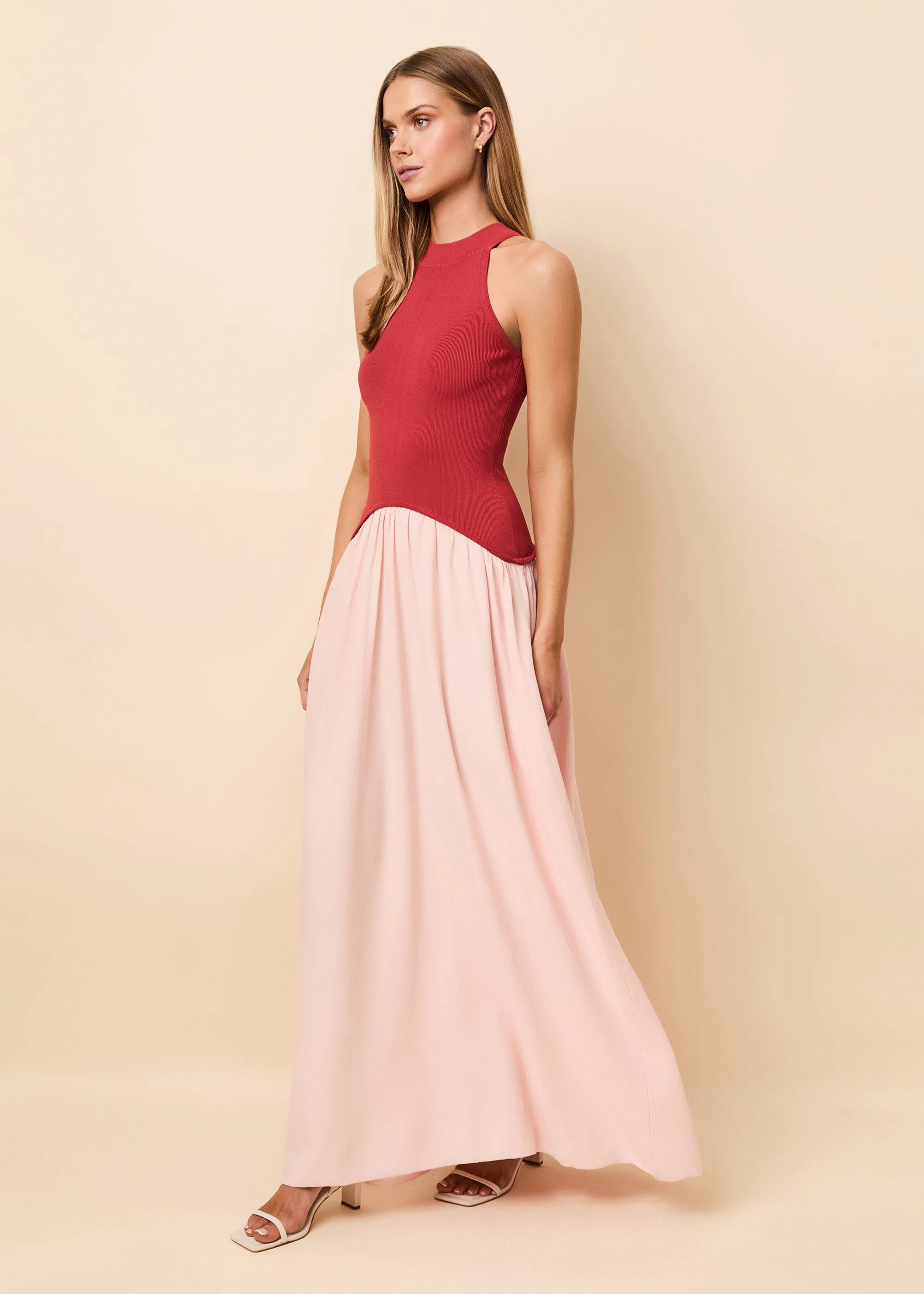 Isola Dress Rooftop Red / Sandbar sold by SOLID & STRIPED product image thumbnail 3