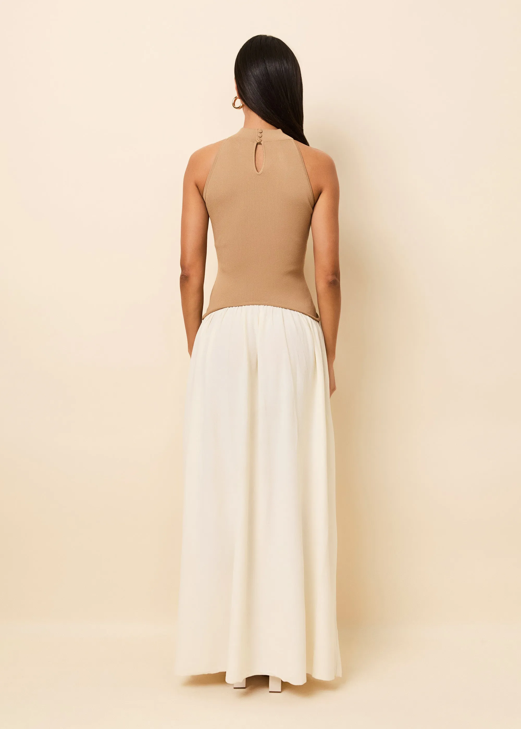 Isola Dress Camel / Brule sold by SOLID & STRIPED product image thumbnail 3