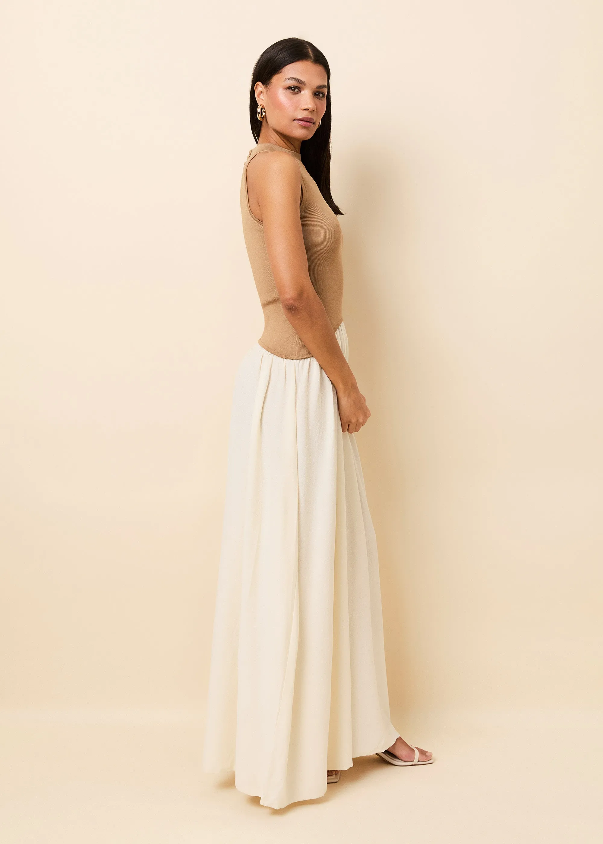 Isola Dress Camel / Brule sold by SOLID & STRIPED product image thumbnail 4
