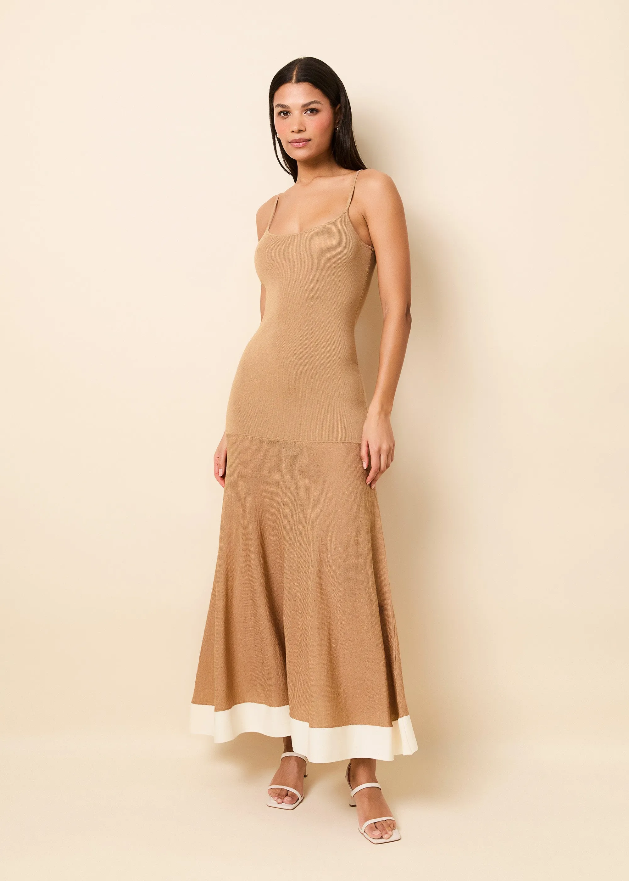 Tess Dress Camel / Brule sold by SOLID & STRIPED product image thumbnail 5