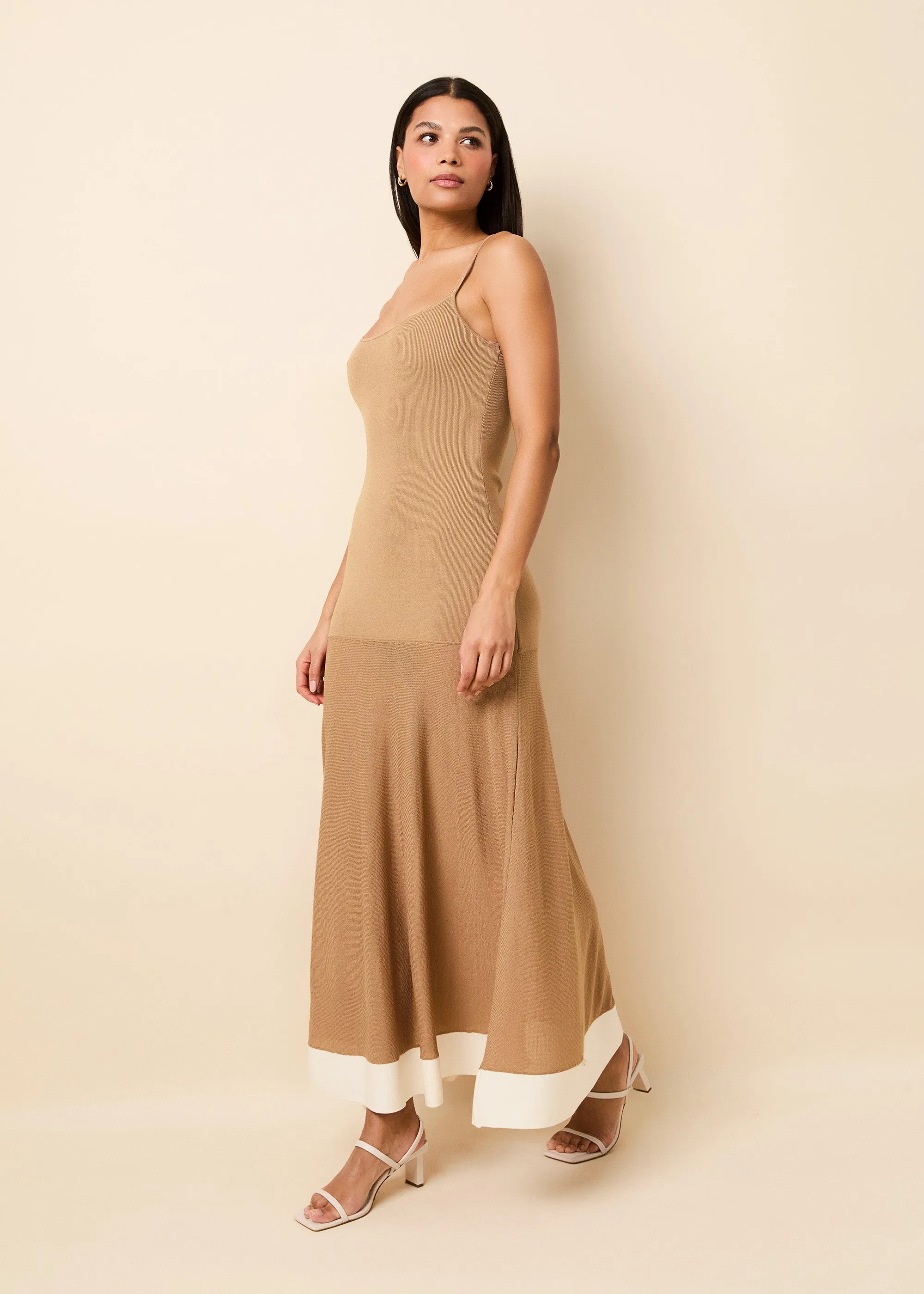Tess Dress Camel / Brule sold by SOLID & STRIPED product image thumbnail 3