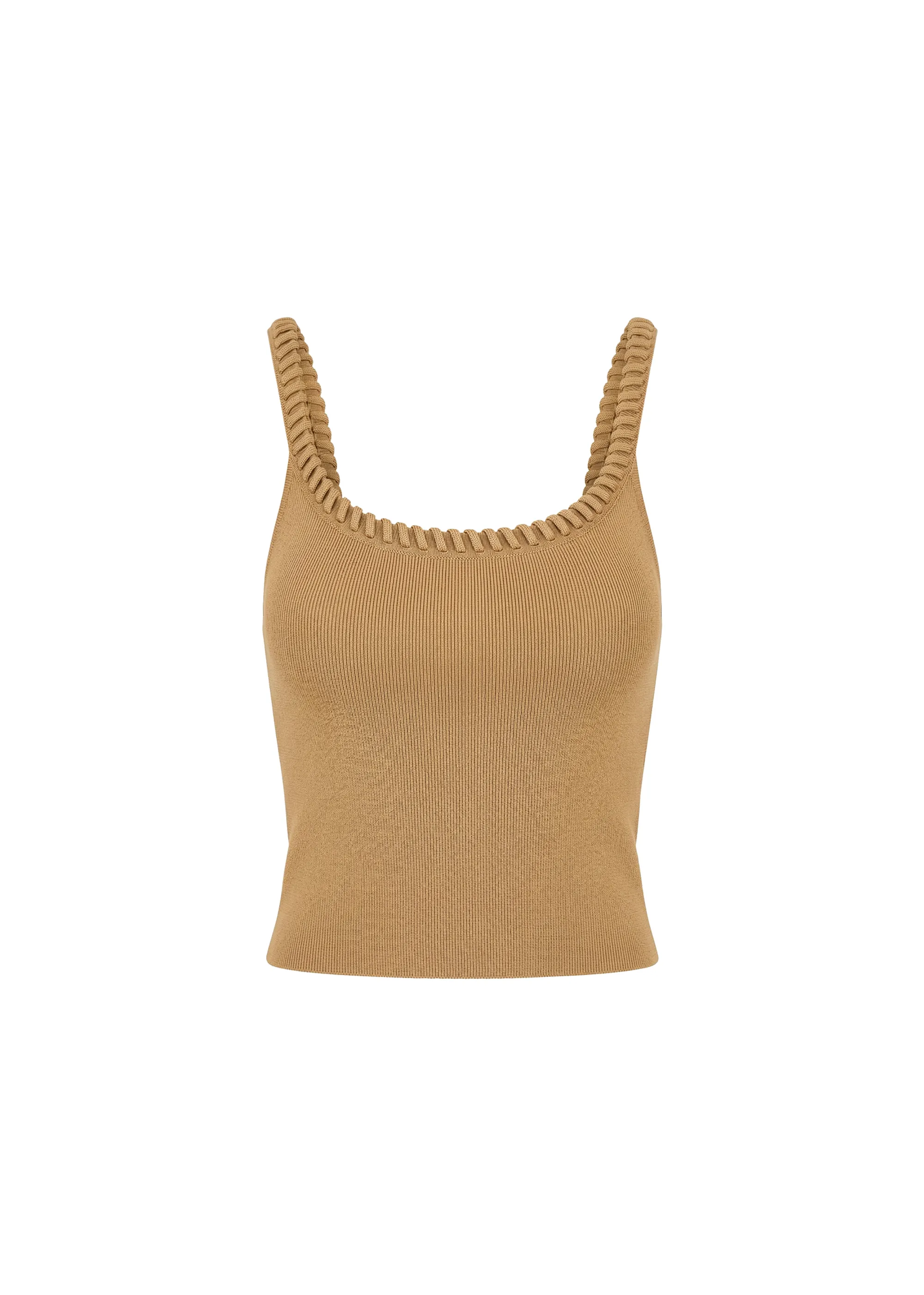 Lyra Knit Tank Camel sold by SOLID & STRIPED product image thumbnail 5