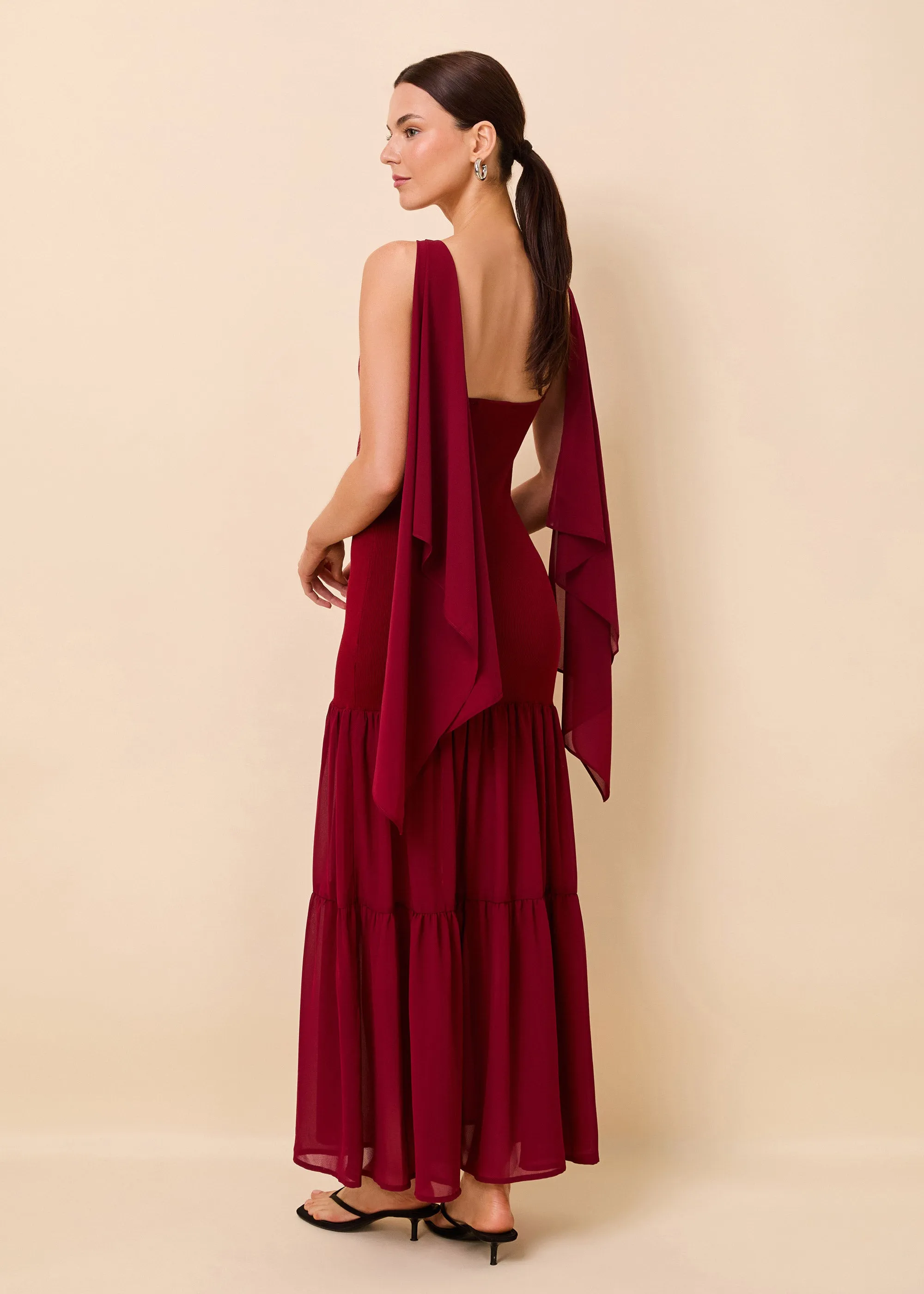 Verity Dress Sangria sold by SOLID & STRIPED product image thumbnail 3