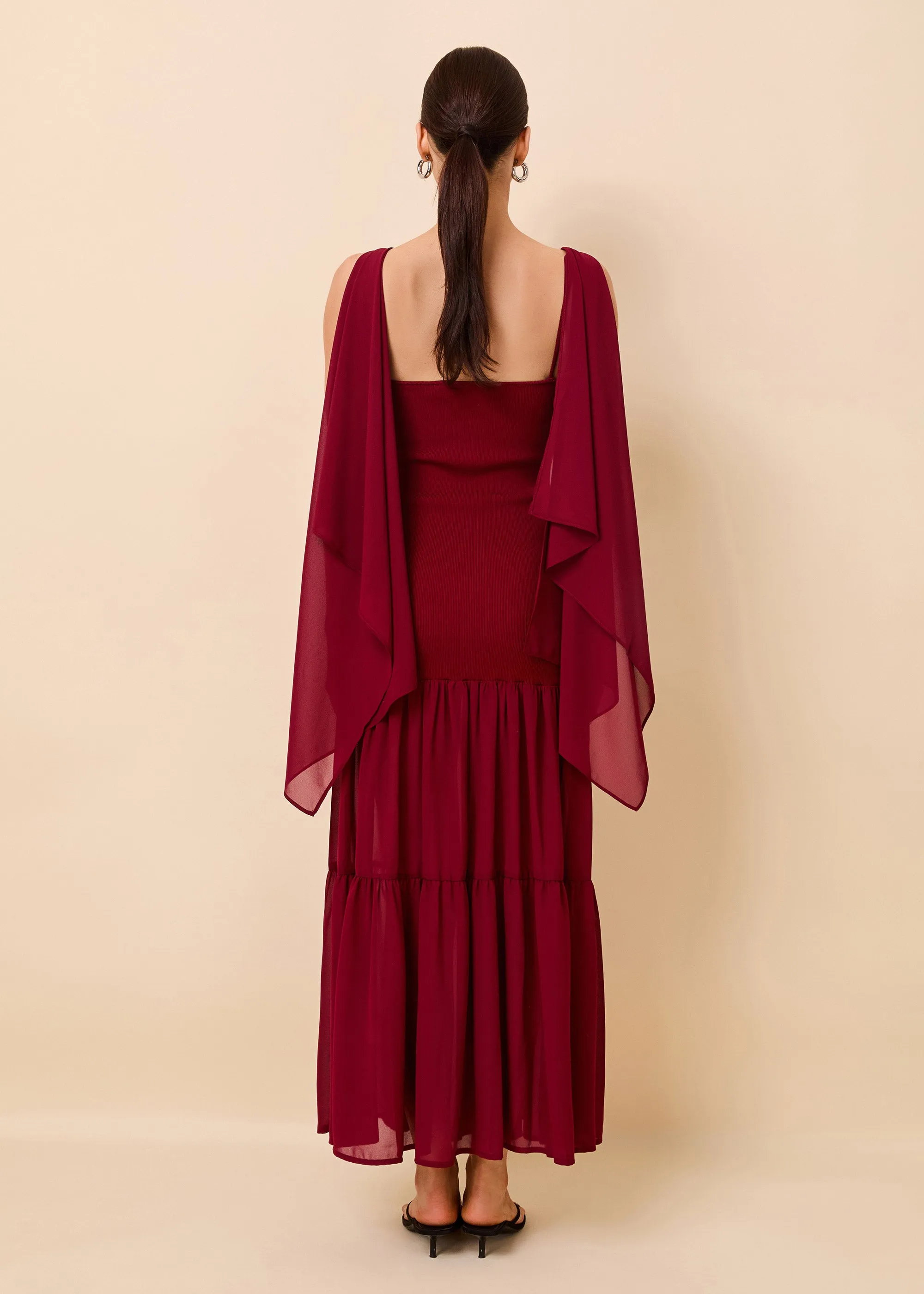Verity Dress Sangria sold by SOLID & STRIPED product image thumbnail 5