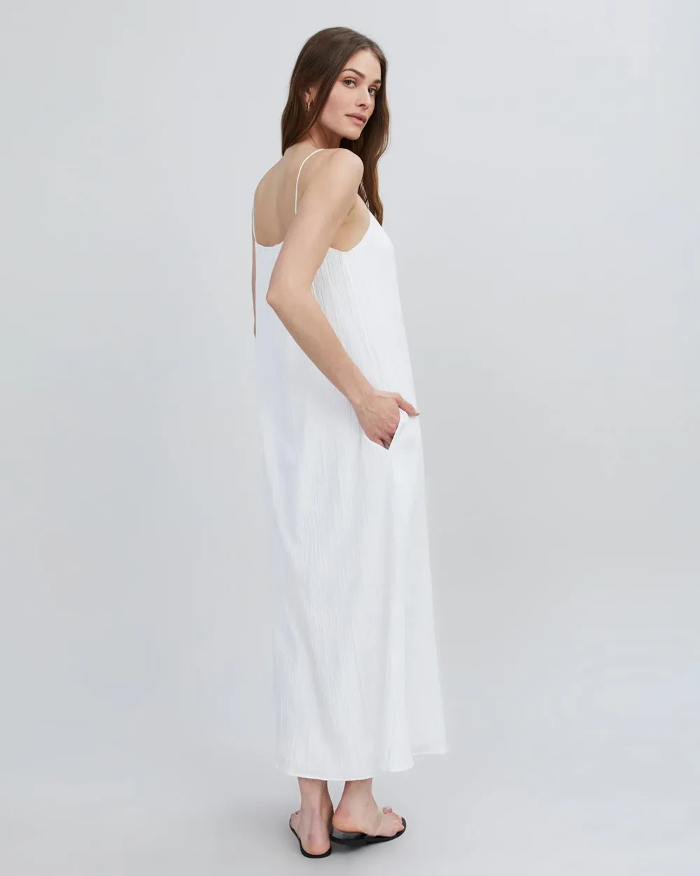 Sarai Dress Optic White sold by SOLID & STRIPED product image thumbnail 4