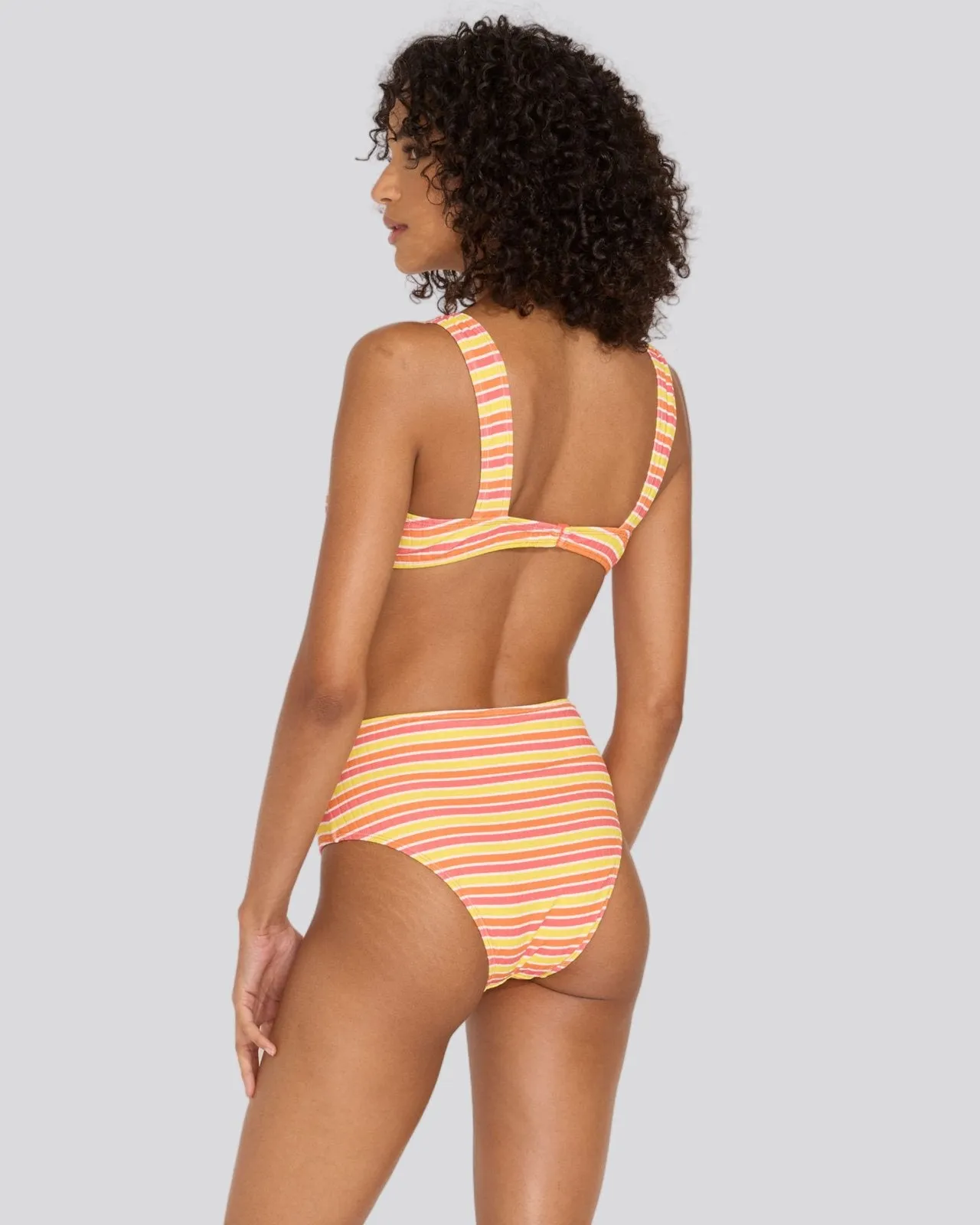 Lilo Ribbed Bikini Bottom Sorbet Stripe sold by SOLID & STRIPED