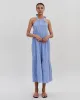 Kai Dress French Navy Stripe sold by SOLID & STRIPED