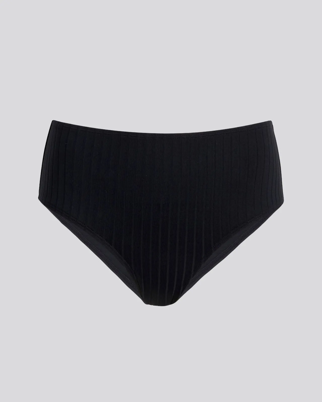 Lilo Ribbed Bikini Bottom Noir sold by SOLID & STRIPED product image thumbnail 2