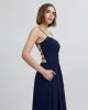 Eyelet Delta Midi Dress French Navy sold by SOLID & STRIPED