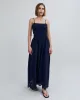 Eyelet Delta Midi Dress French Navy sold by SOLID & STRIPED