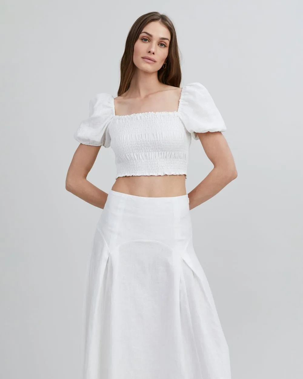 Corrina Top Optic White sold by SOLID & STRIPED