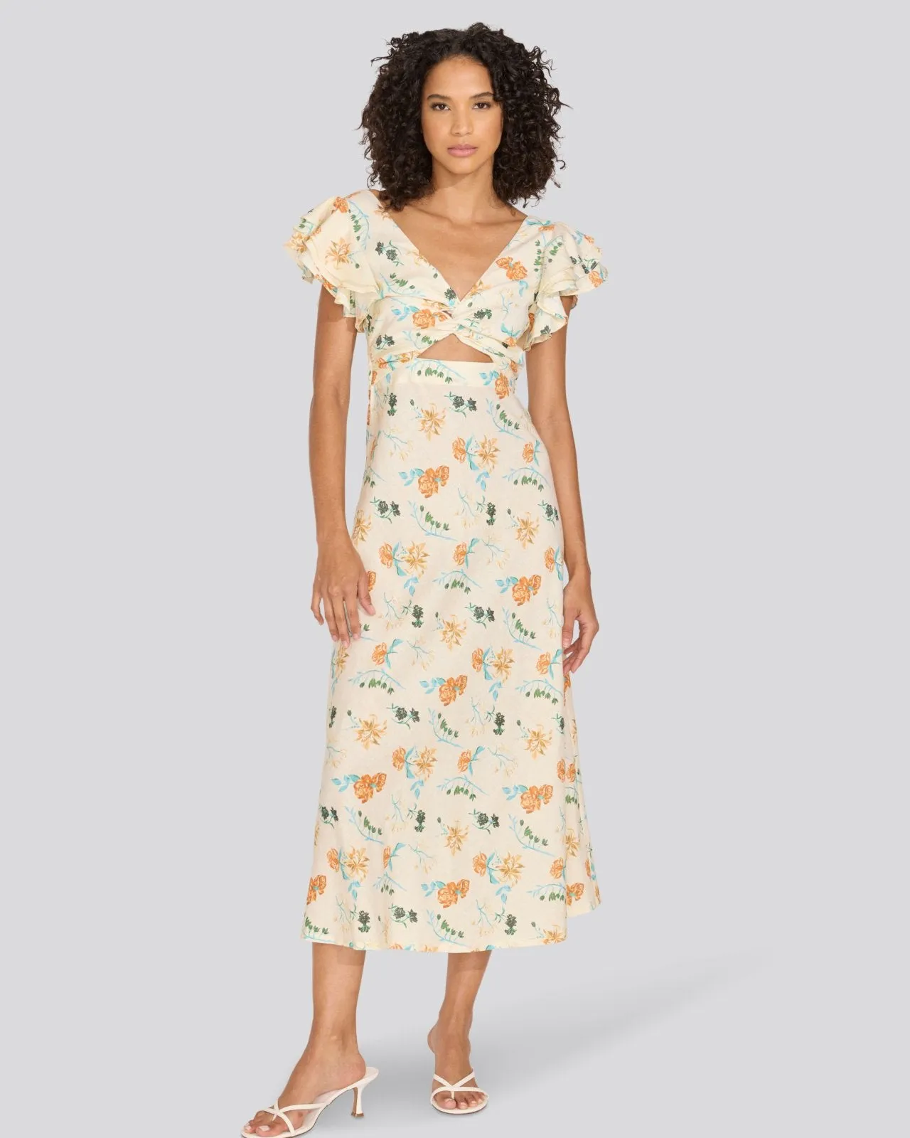 Renata Dress Brule Multi Floral sold by SOLID & STRIPED