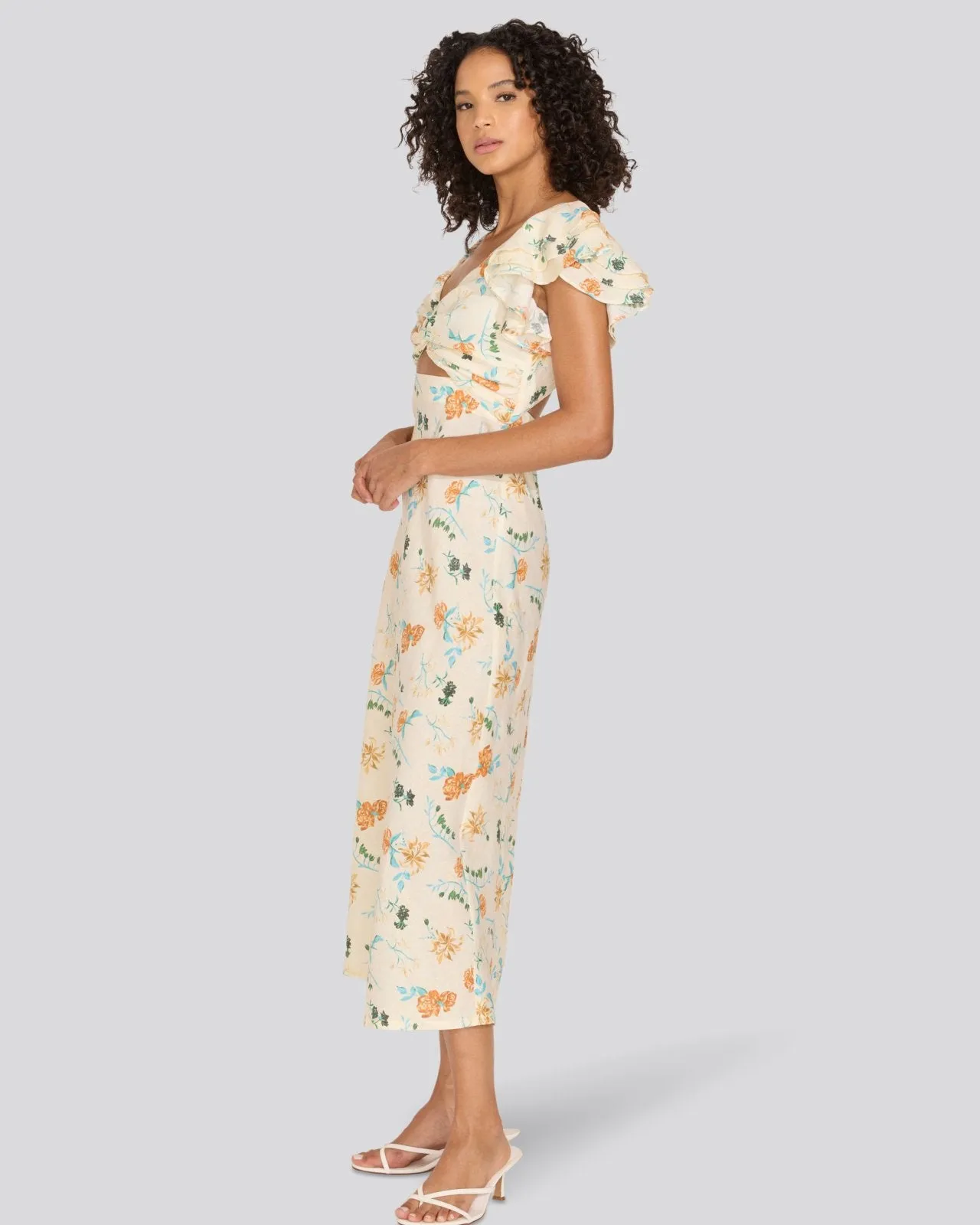 Renata Dress Brule Multi Floral sold by SOLID & STRIPED product image thumbnail 3