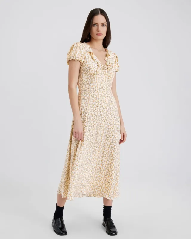 Calais Dress Hersh Print sold by SOLID & STRIPED