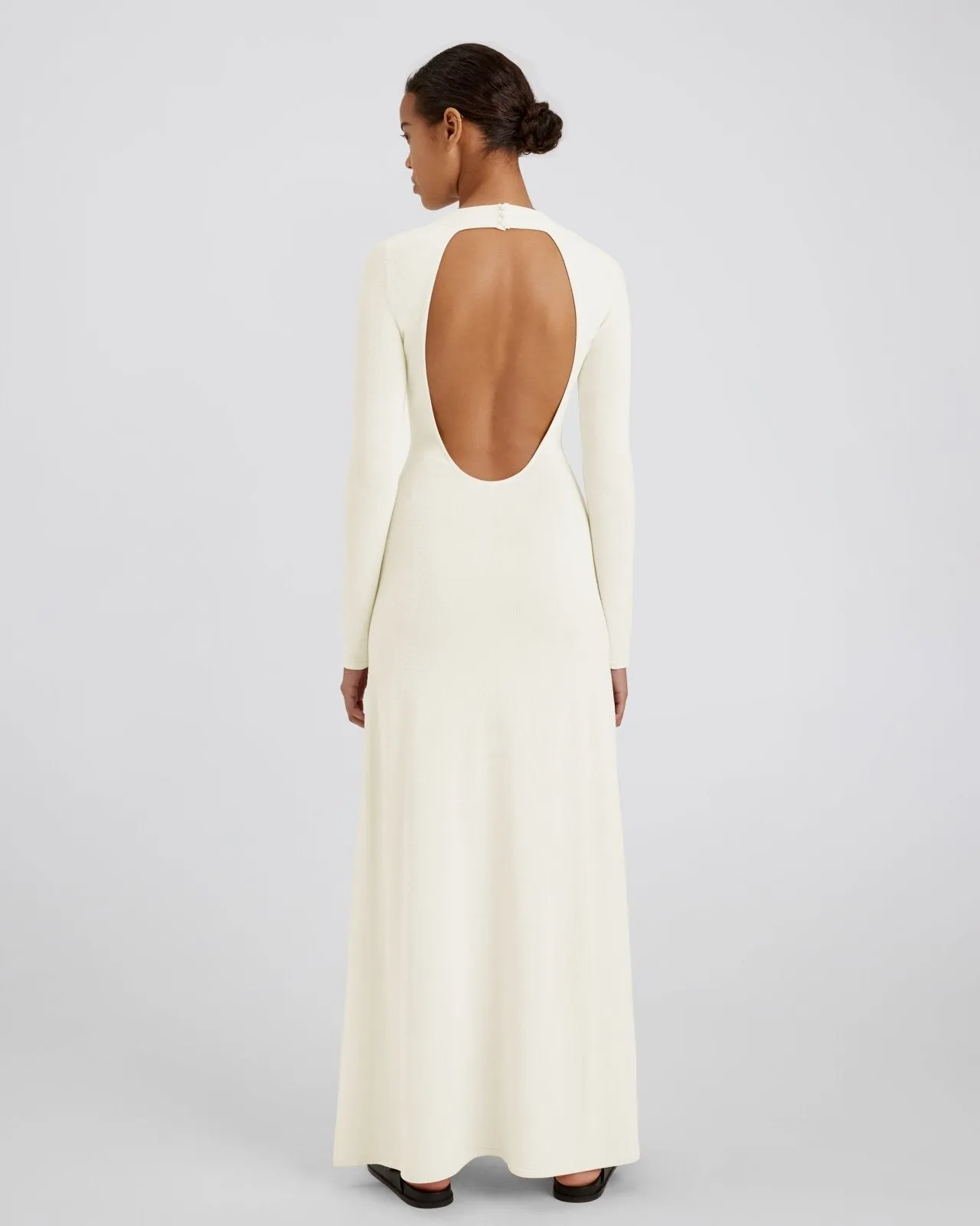 Narcia Dress Ecru sold by SOLID & STRIPED product image thumbnail 3