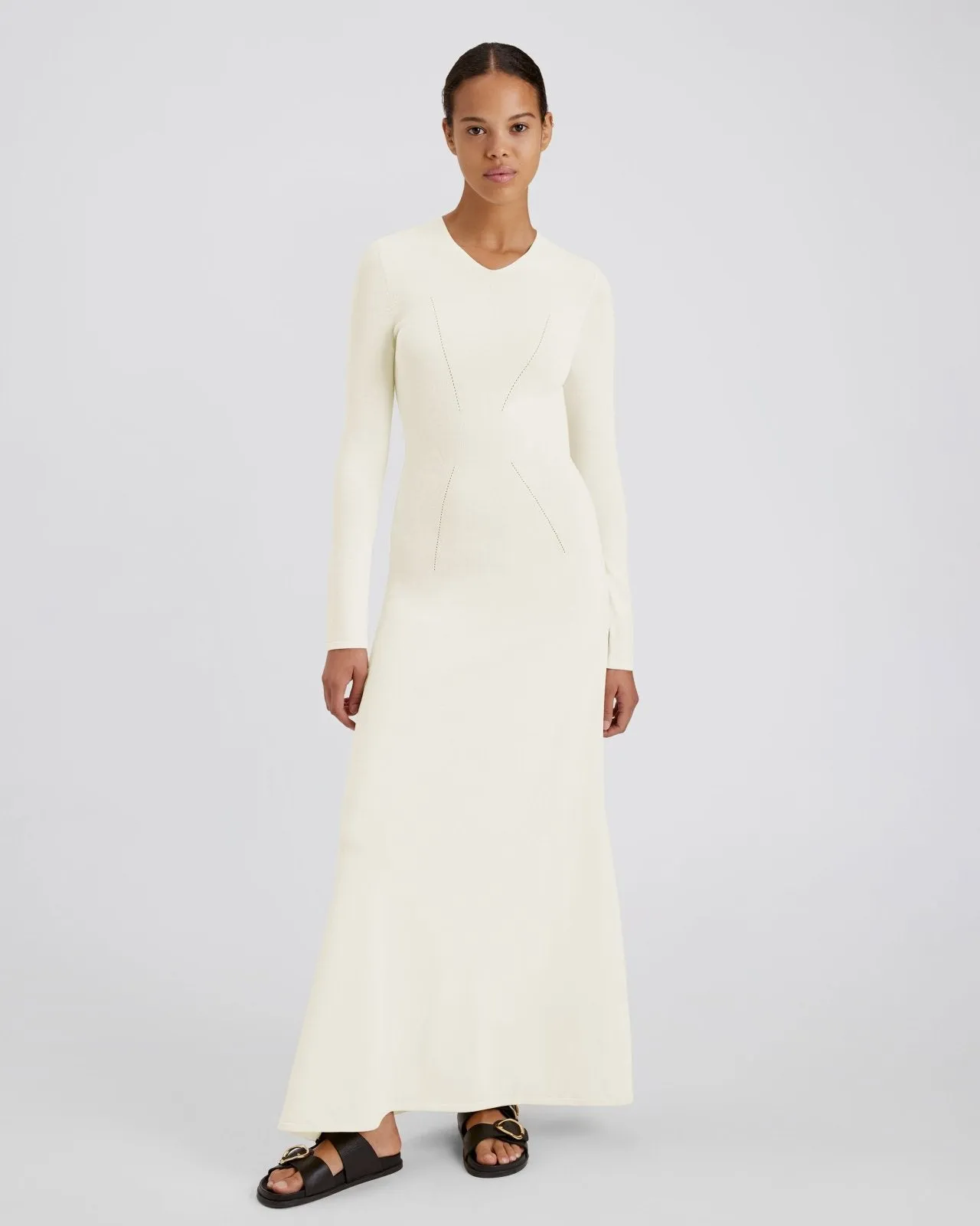 Narcia Dress Ecru sold by SOLID & STRIPED