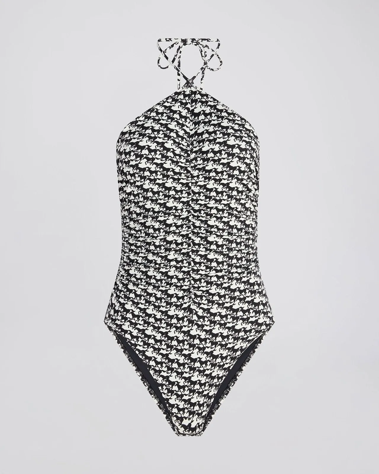 Mina One Piece Horse Print Noir sold by SOLID & STRIPED product image thumbnail 2