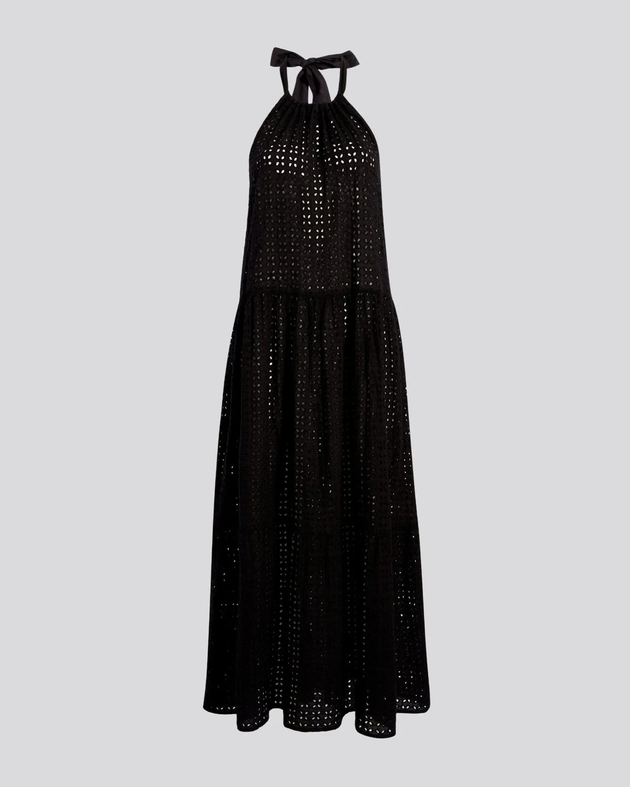 Kai Dress Leaf Eyelet Noir sold by SOLID & STRIPED product image thumbnail 2
