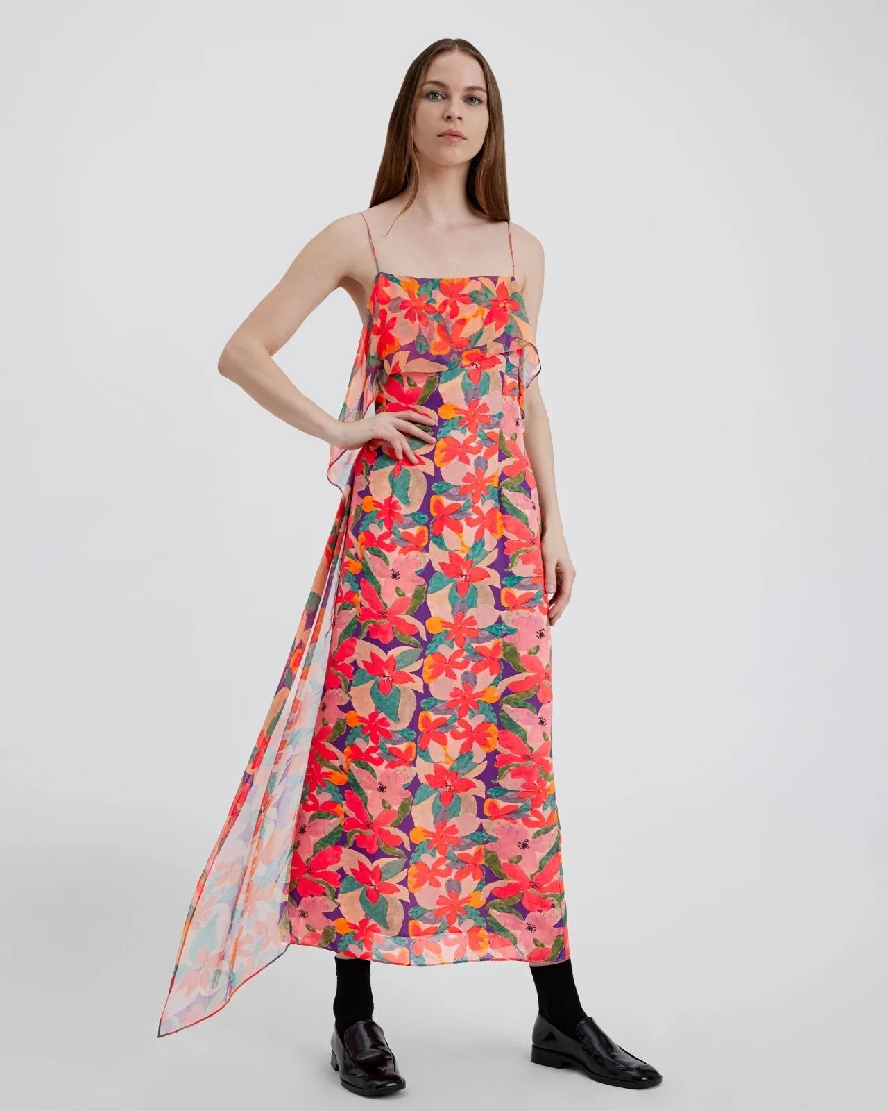 Lanier Dress Flora Print sold by SOLID & STRIPED