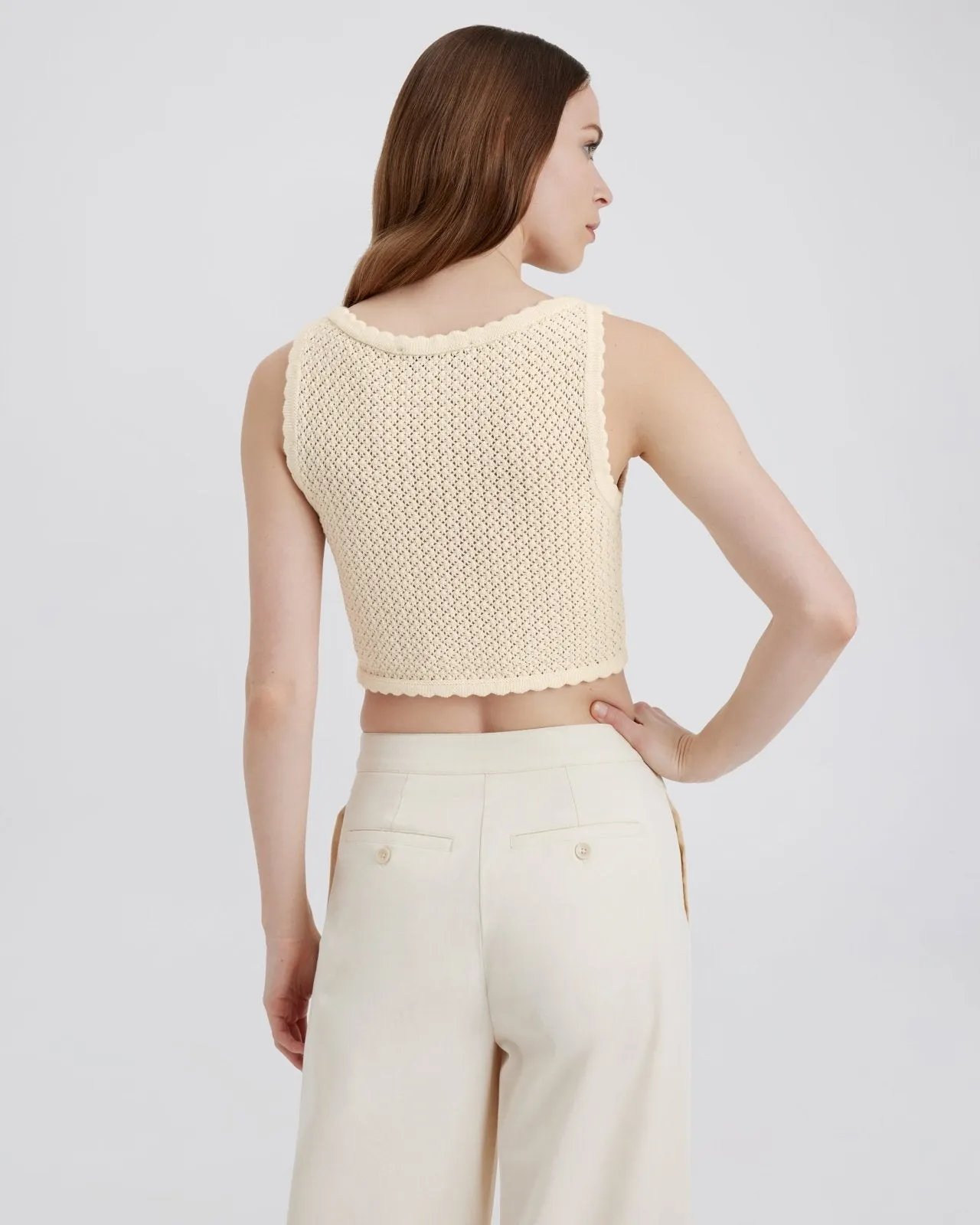 Celeste Tank Ecru sold by SOLID & STRIPED product image thumbnail 3