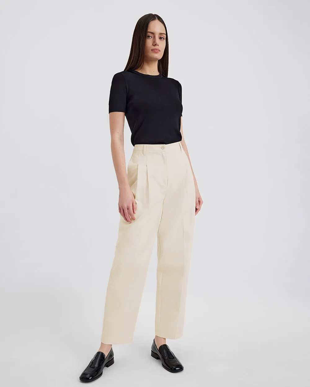 Taline Pant Ecru sold by SOLID & STRIPED