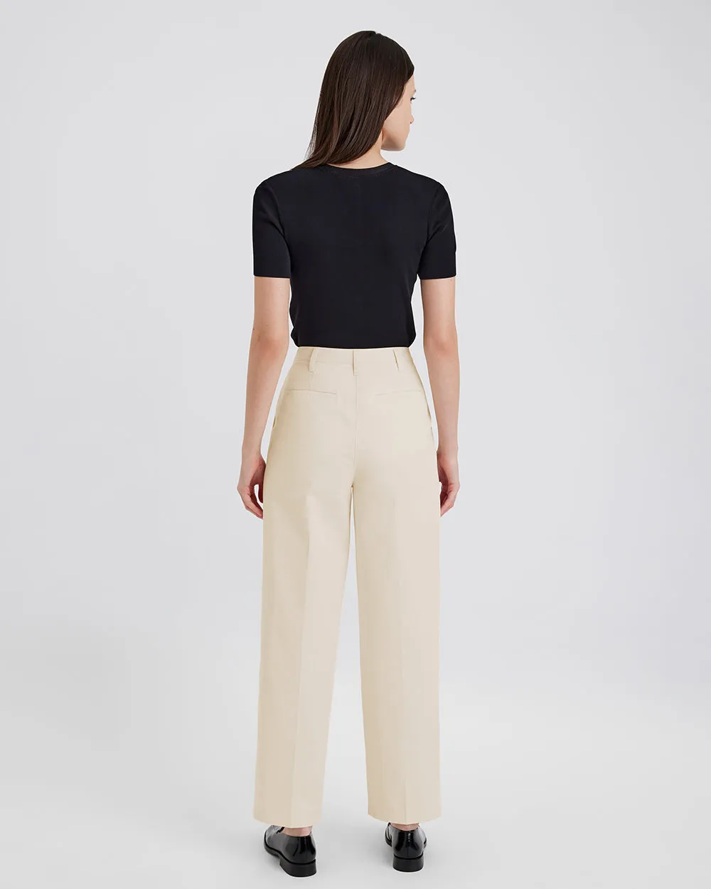 Taline Pant Ecru sold by SOLID & STRIPED product image thumbnail 3