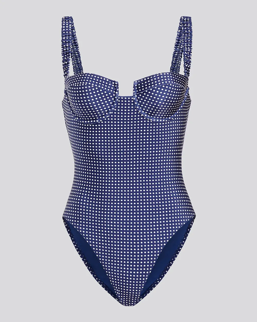 Verona One Piece Midnight Blue Polka Dot sold by SOLID & STRIPED product image thumbnail 2