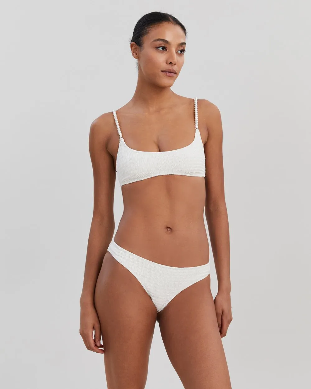 Rachel Smocked Bikini Bottom Brule sold by SOLID & STRIPED product image thumbnail 3