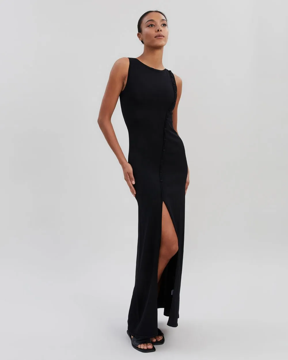 Mila Dress Noir sold by SOLID & STRIPED product image thumbnail 5