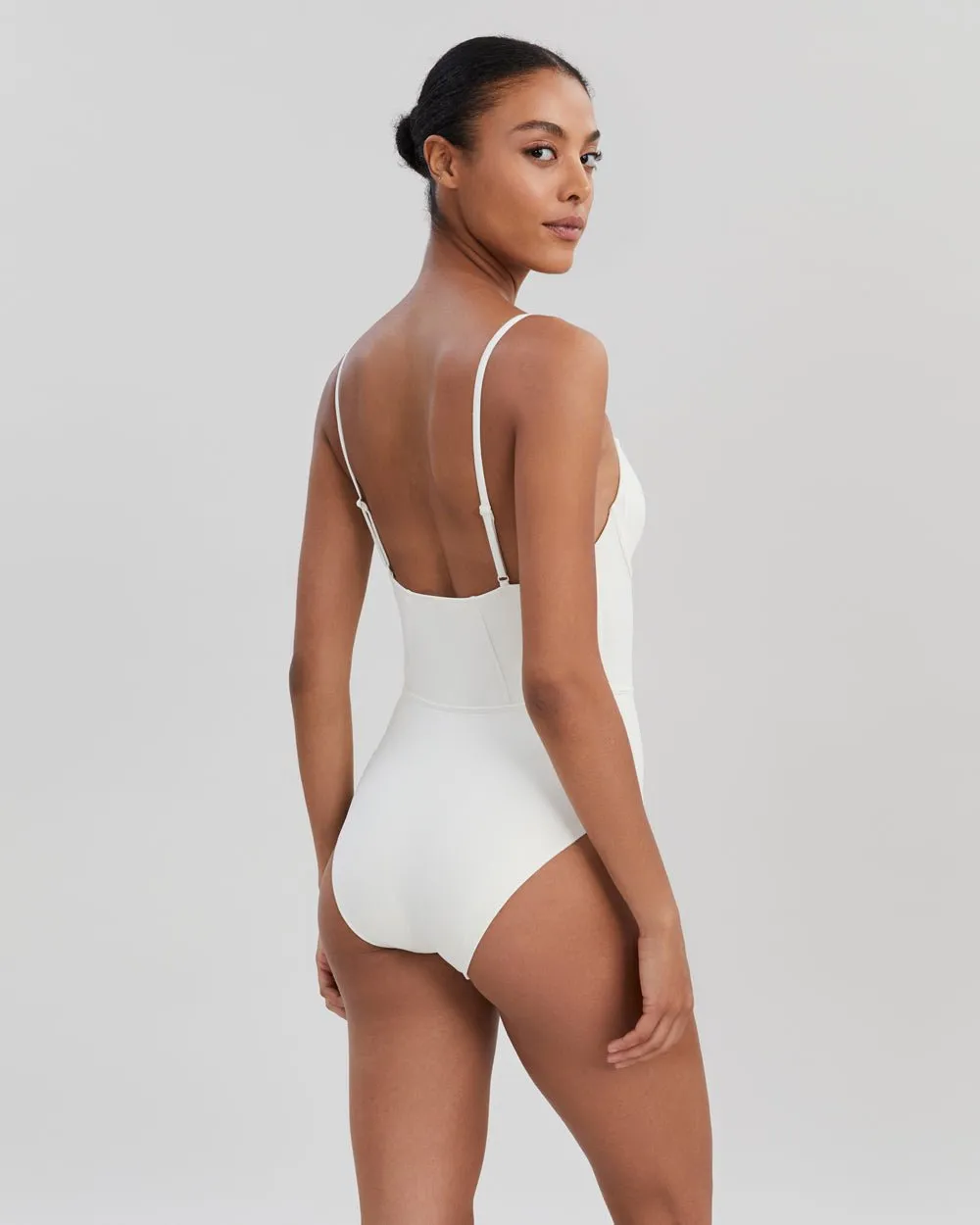 Veronica One Piece Cream sold by SOLID & STRIPED product image thumbnail 3