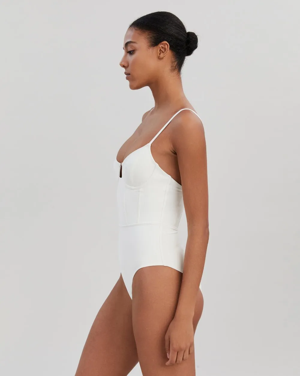 Veronica One Piece Cream sold by SOLID & STRIPED product image thumbnail 4