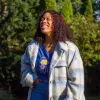 Women's V-Neck T-Shirt: Oceans sold by Solmate Socks