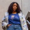 Women's V-Neck T-Shirt: Oceans sold by Solmate Socks