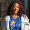 Women's V-Neck T-Shirt: Oceans sold by Solmate Socks