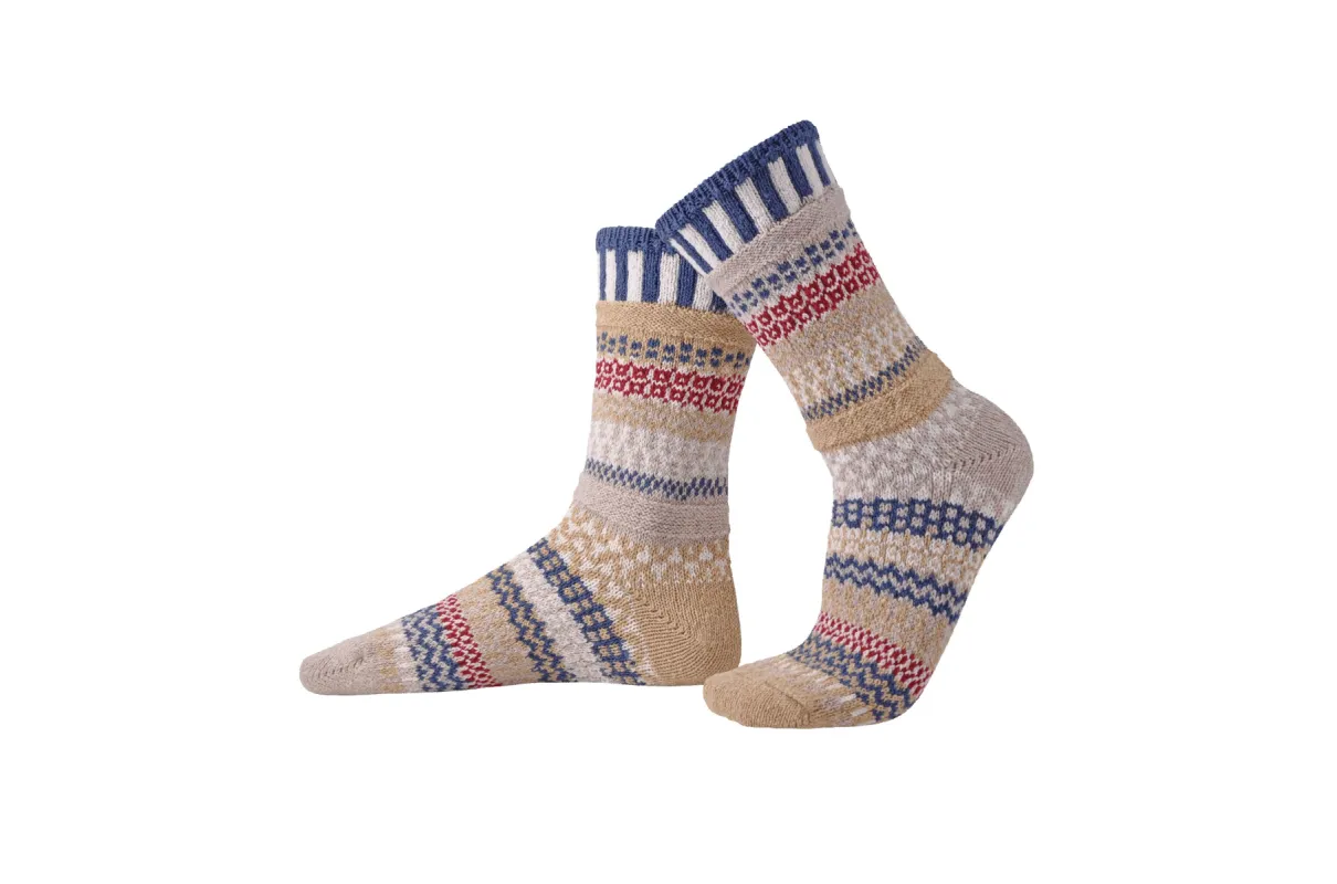 Bateau Mouche Crew Socks made by Solmate Socks