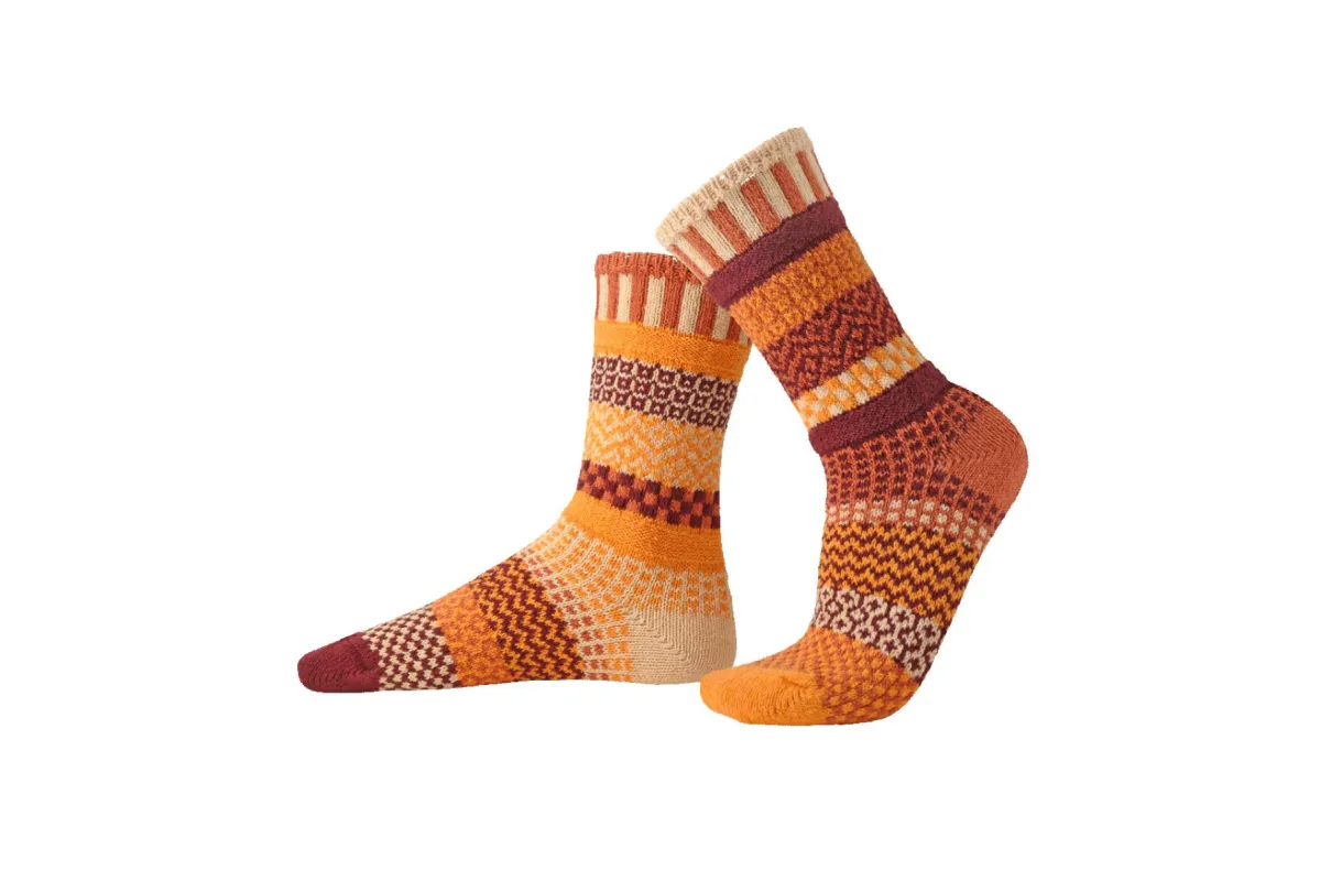 Pumpkin Pie Crew Socks sold by Solmate Socks
