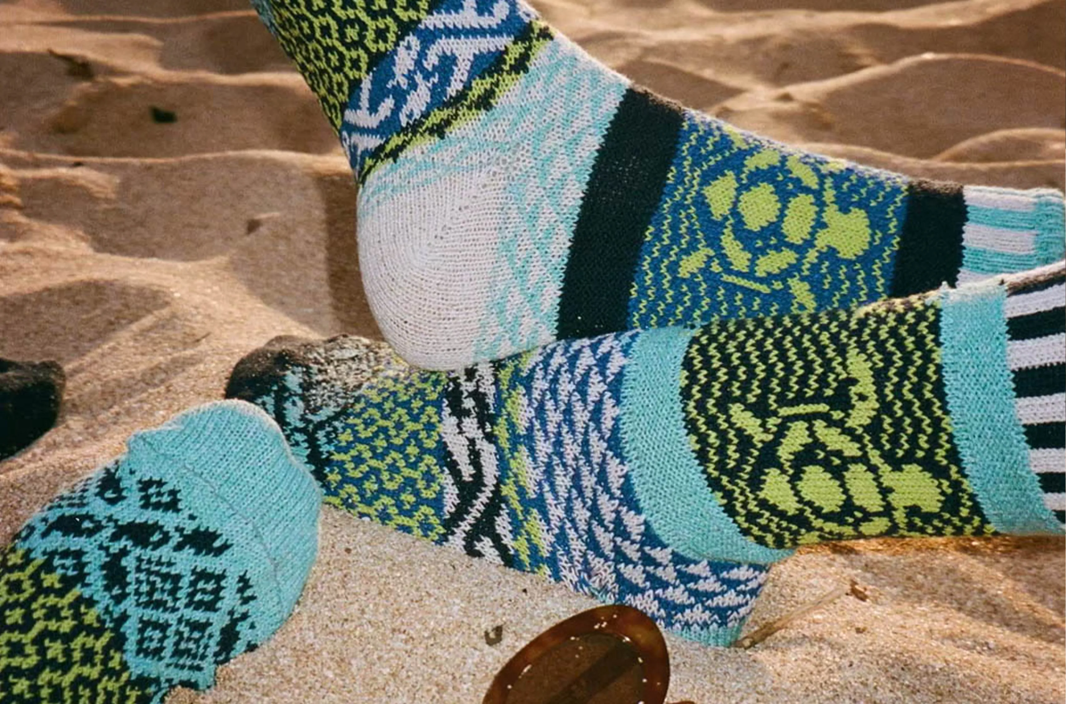 Ocean Turtle Crew Socks sold by Solmate Socks product image thumbnail 2