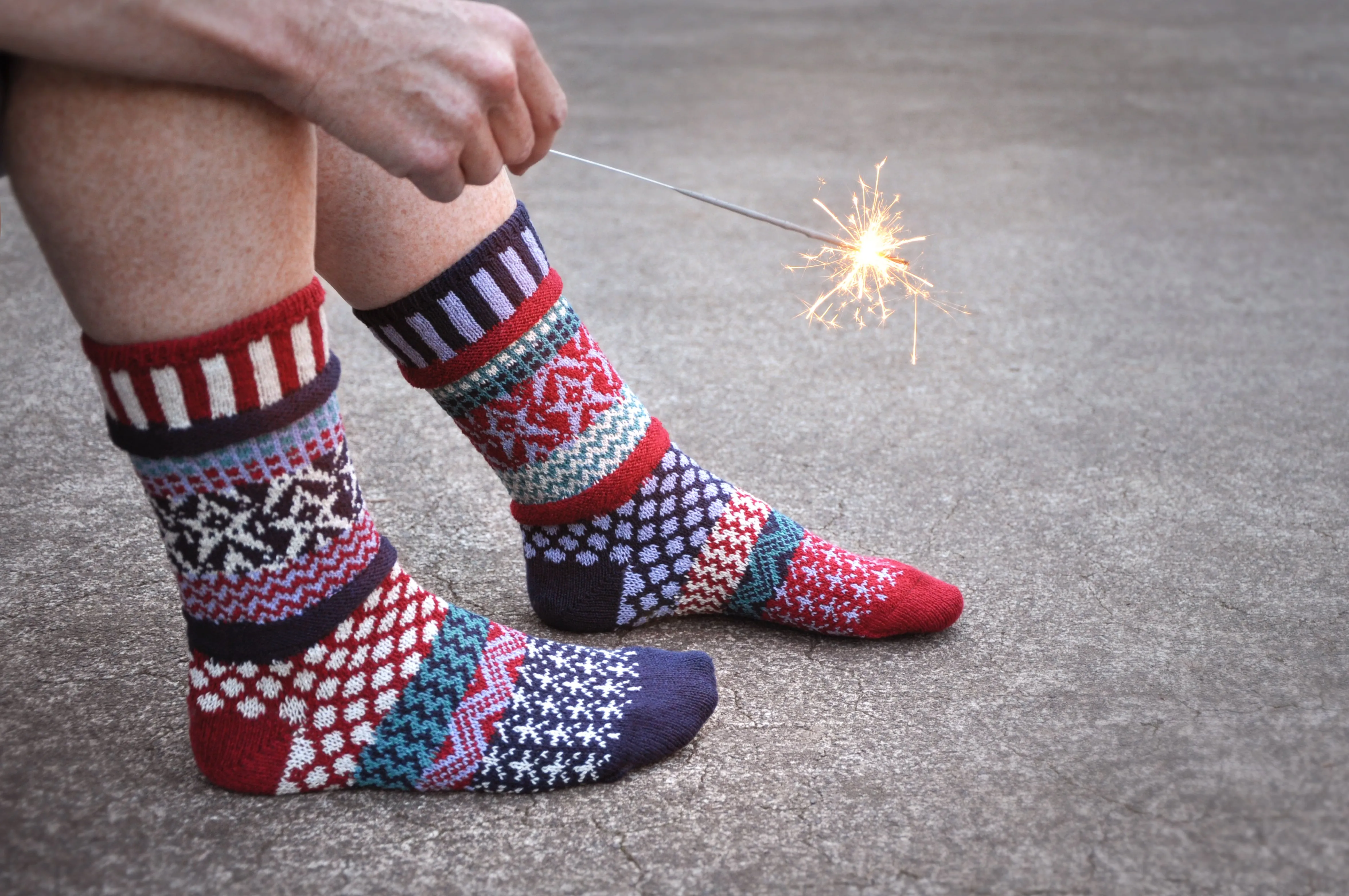 Stars and Stripes Crew Socks sold by Solmate Socks product image thumbnail 4