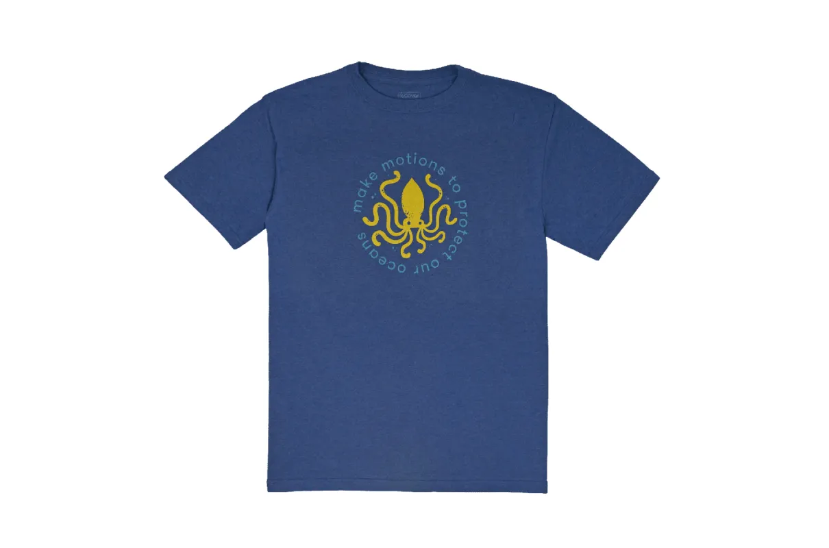 Men's Crew T-Shirt: Oceans sold by Solmate Socks