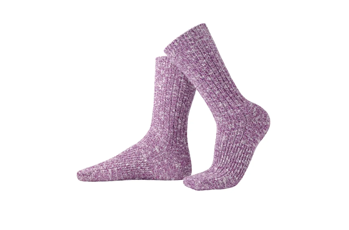 Ragg Socks - Plum sold by Solmate Socks