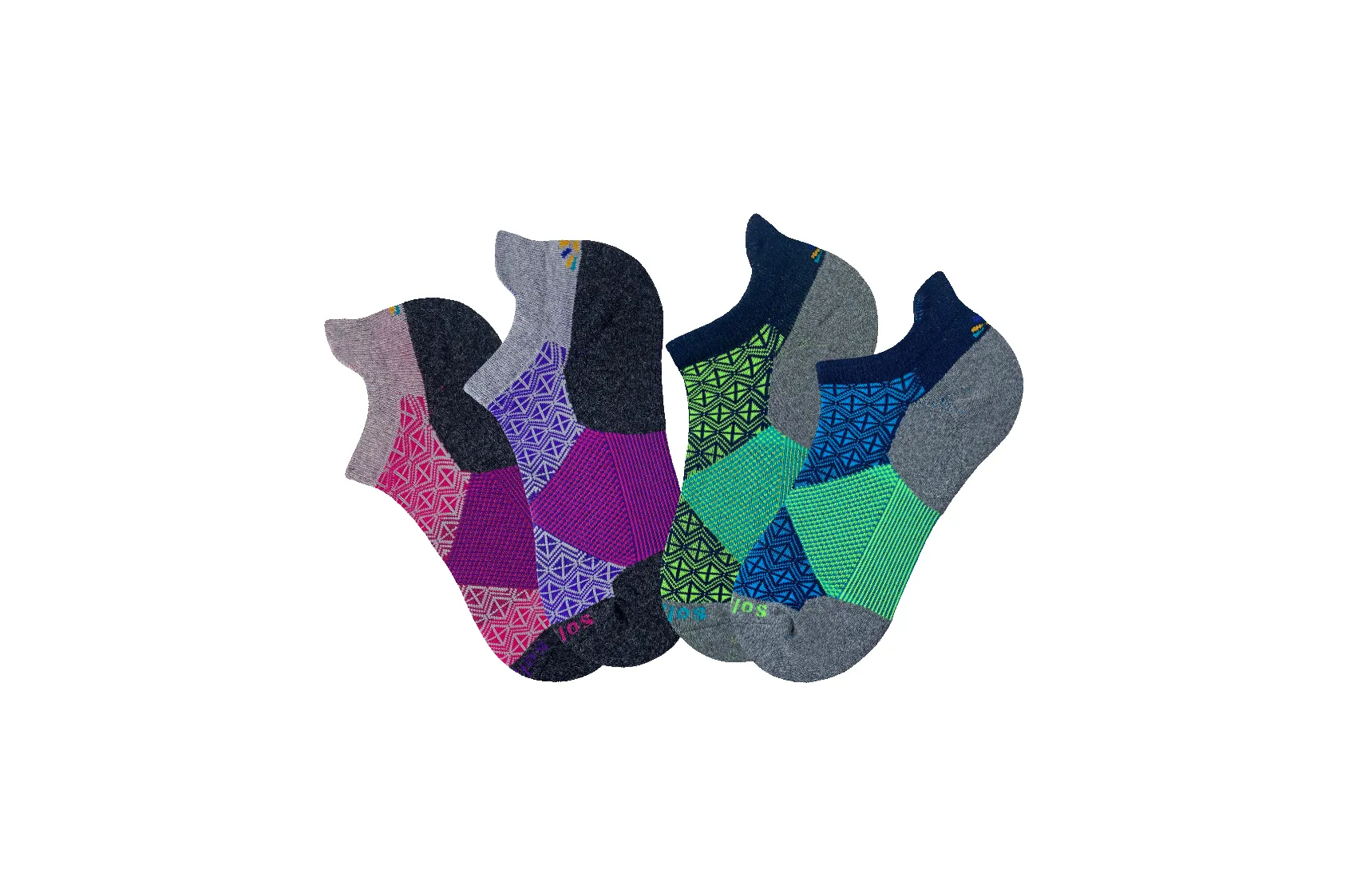 2 Pair: Ankle Performance Wool Socks - Grape sold by Solmate Socks