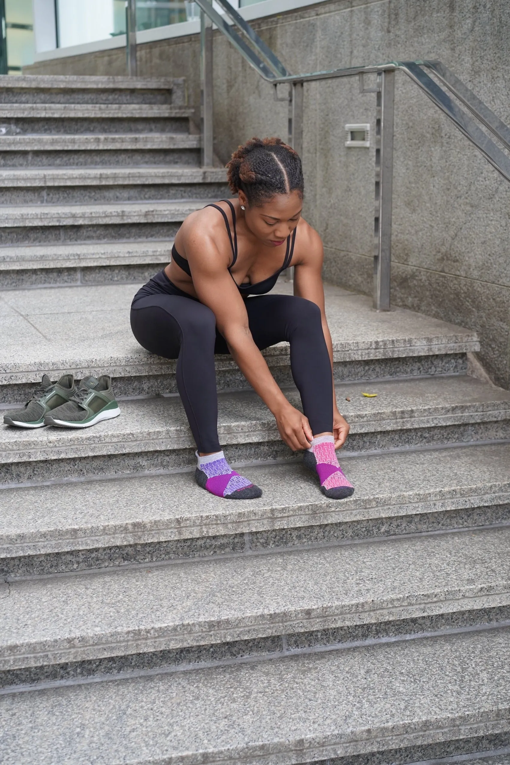 2 Pair: Ankle Performance Wool Socks - Grape sold by Solmate Socks product image thumbnail 3