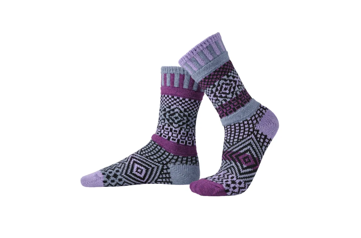 Wisteria Crew Socks sold by Solmate Socks