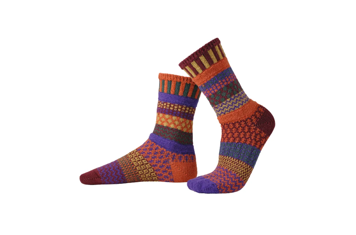 Fall Foliage Crew Socks sold by Solmate Socks
